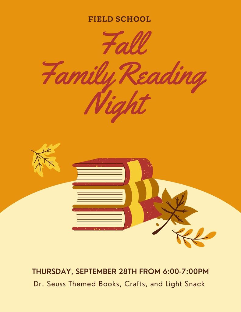 Fall Reading Night Flyer 